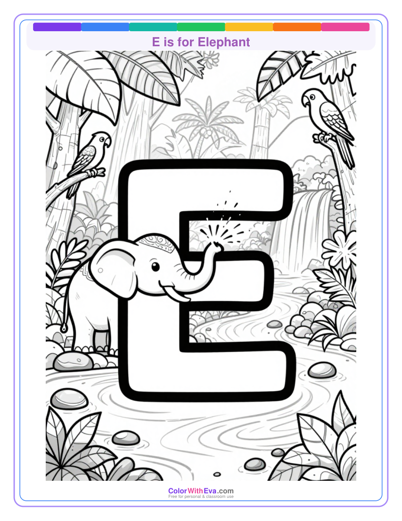E is for Elephant preview