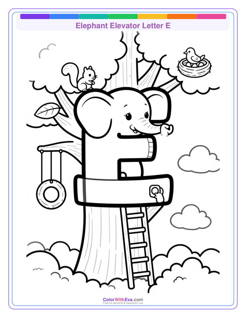 Elephant Elevator Letter E thumbnail