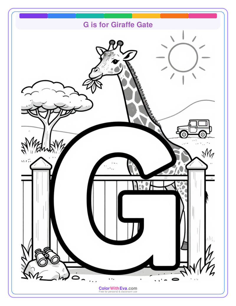 G is for Giraffe Gate preview