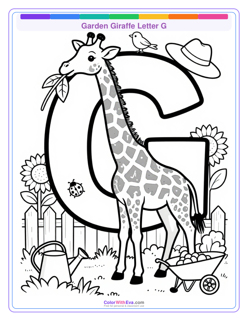 Garden Giraffe Letter G thumbnail