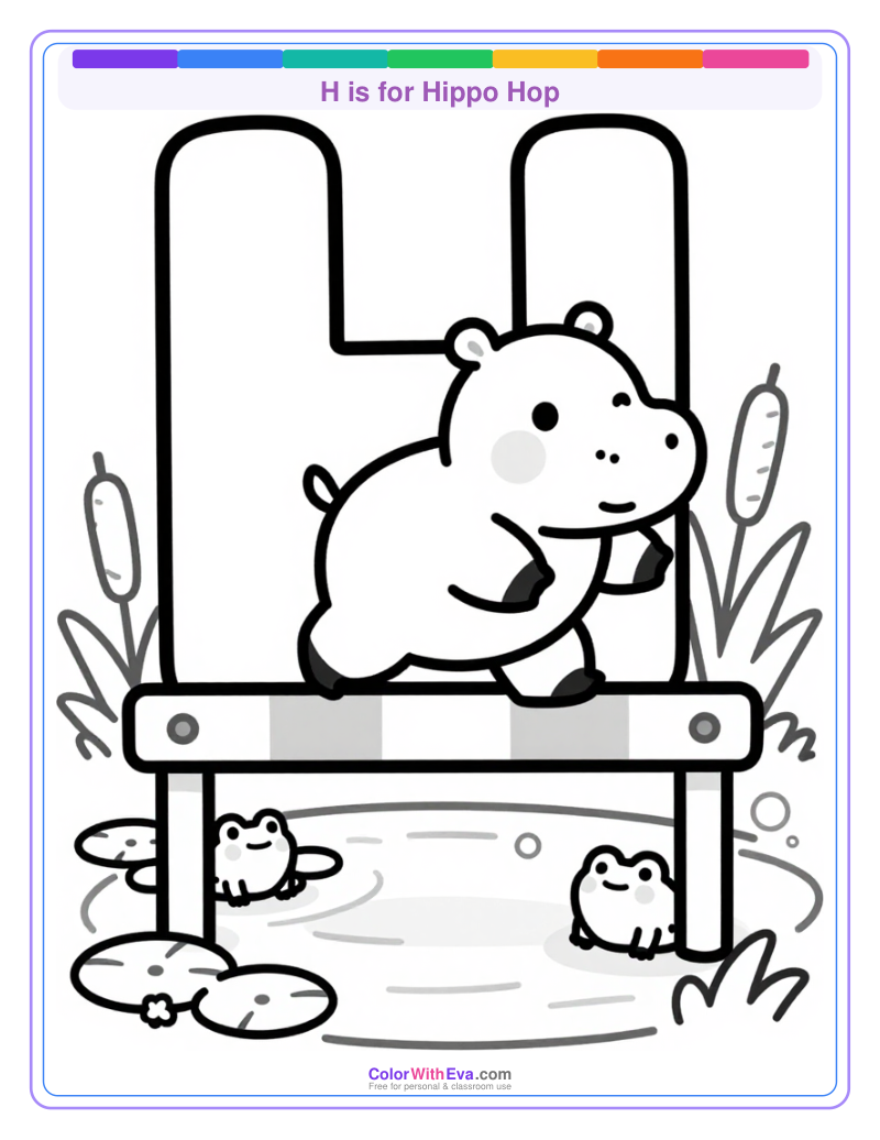 H is for Hippo Hop preview