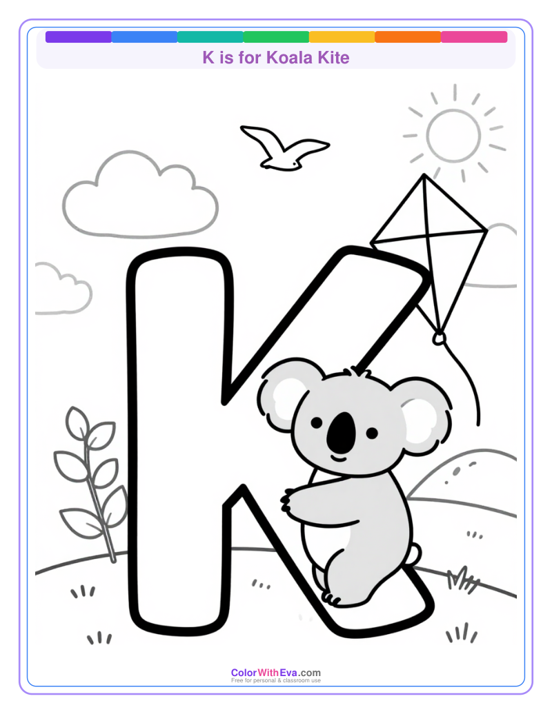 K is for Koala Kite preview
