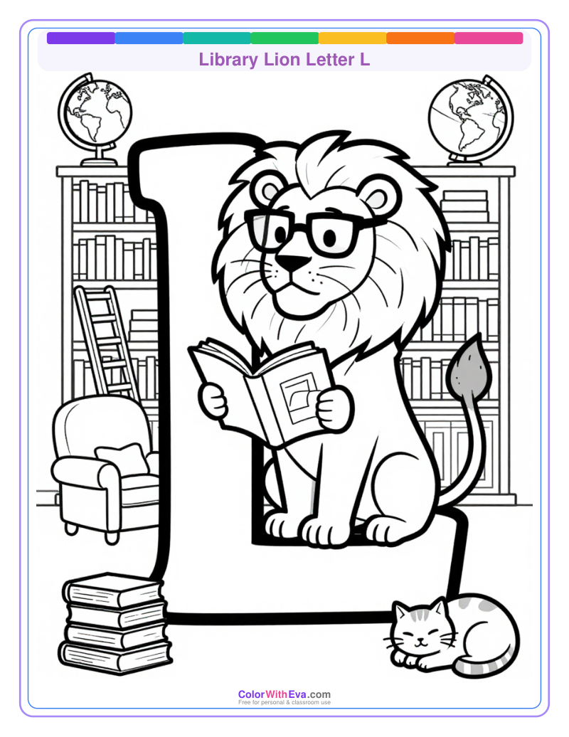 Library Lion Letter L thumbnail