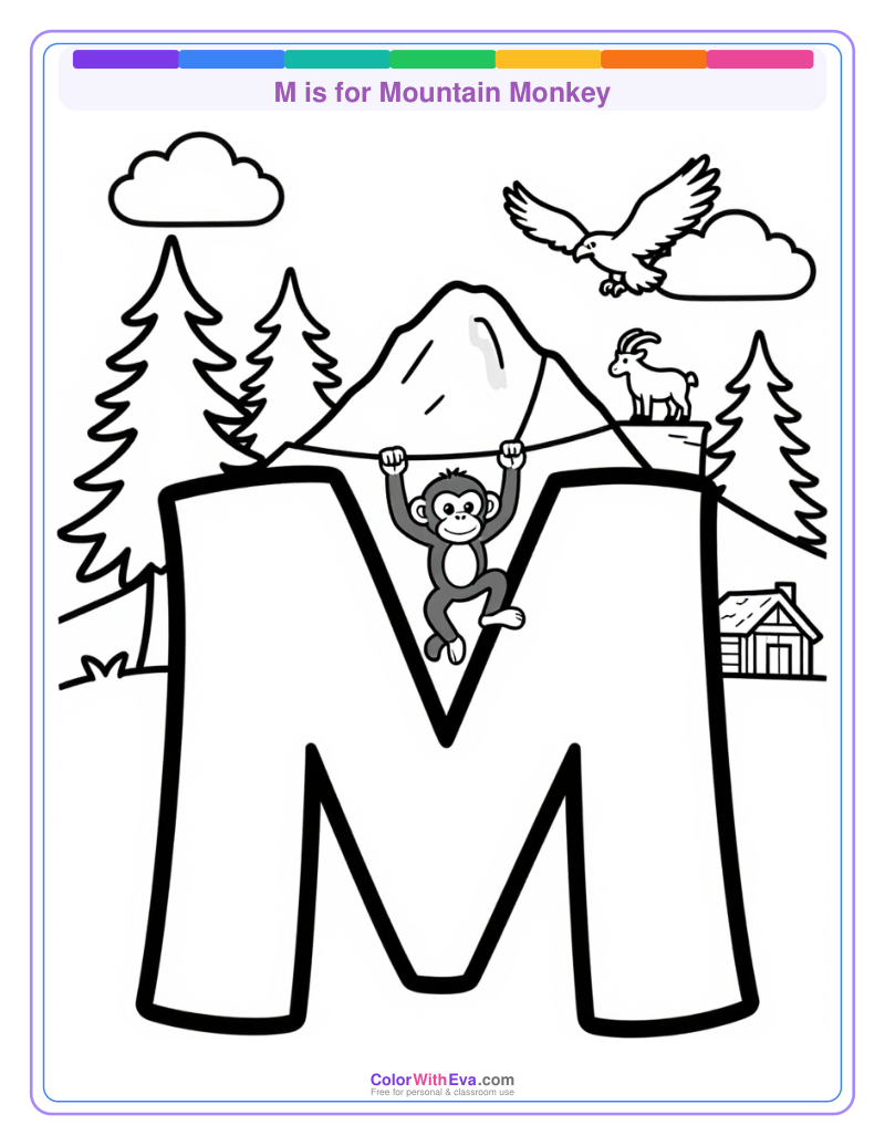 M is for Mountain Monkey preview