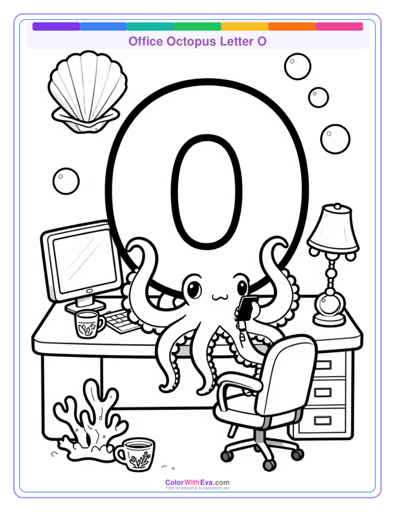 Office Octopus Letter O thumbnail