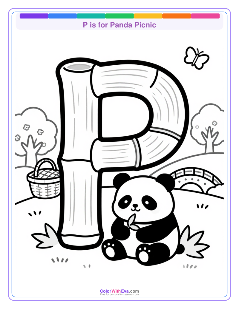 P is for Panda Picnic preview