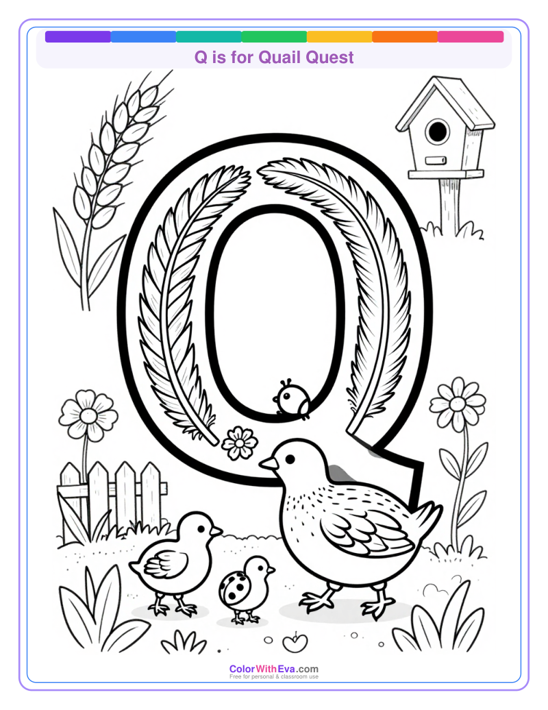 Q is for Quail Quest preview