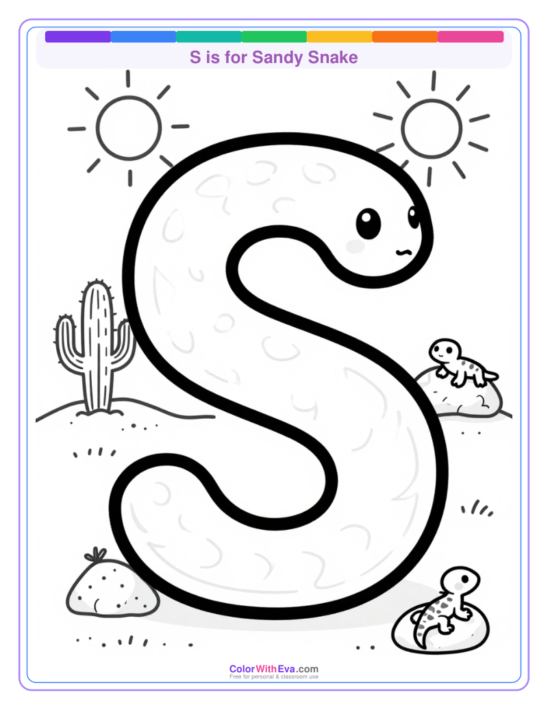 S is for Sandy Snake preview