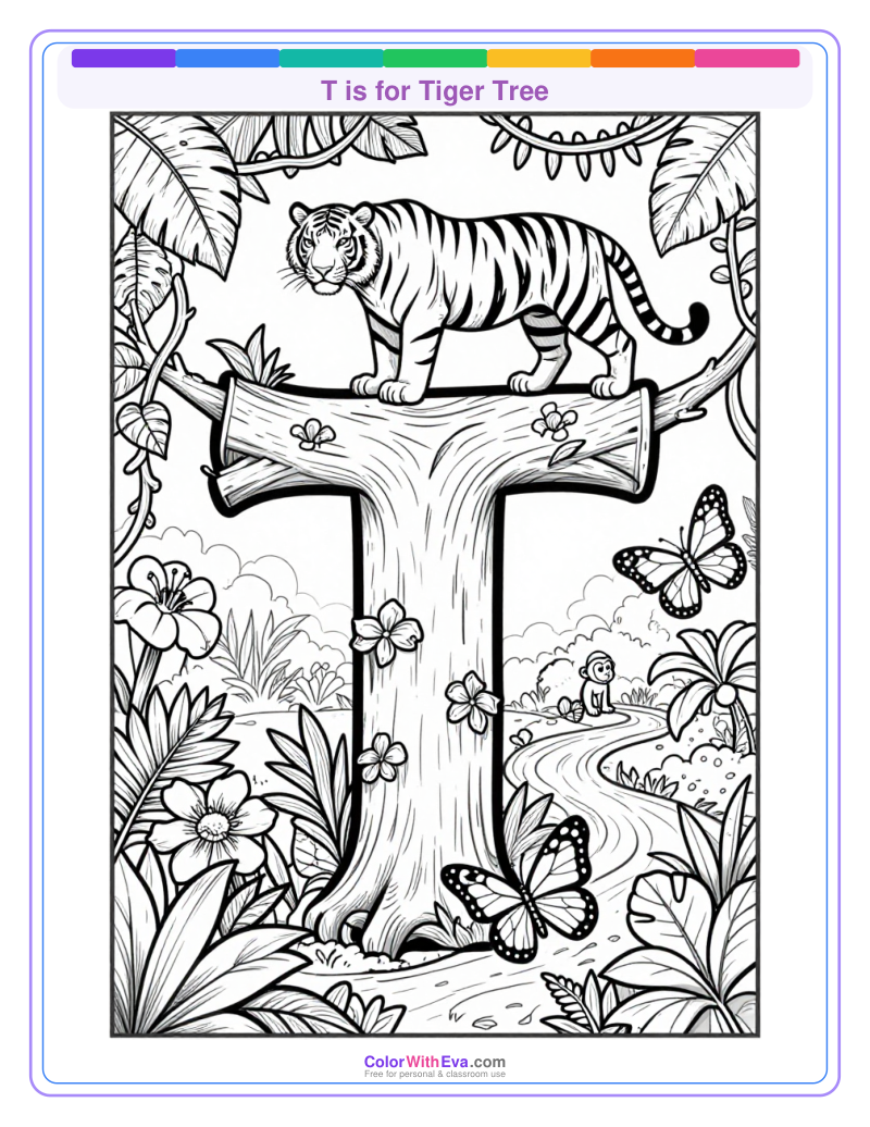 T is for Tiger Tree preview