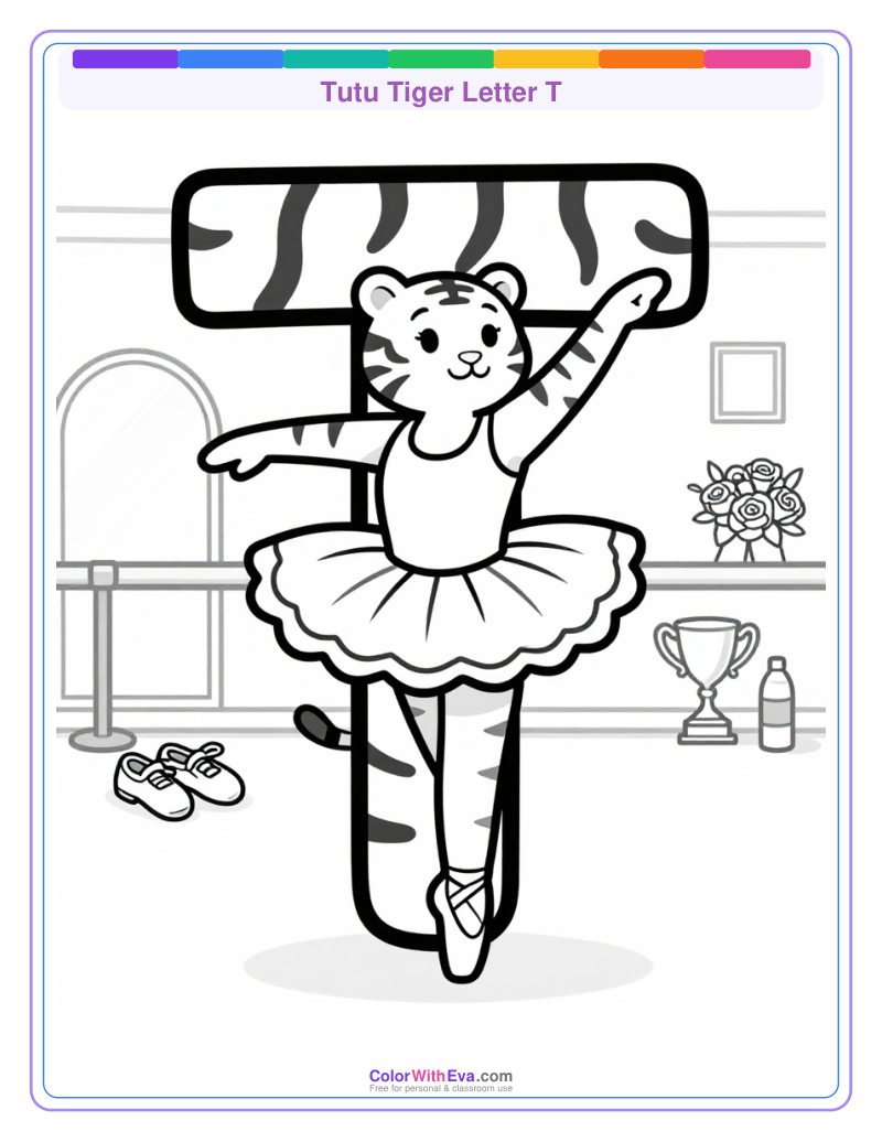 Tutu Tiger Letter T thumbnail