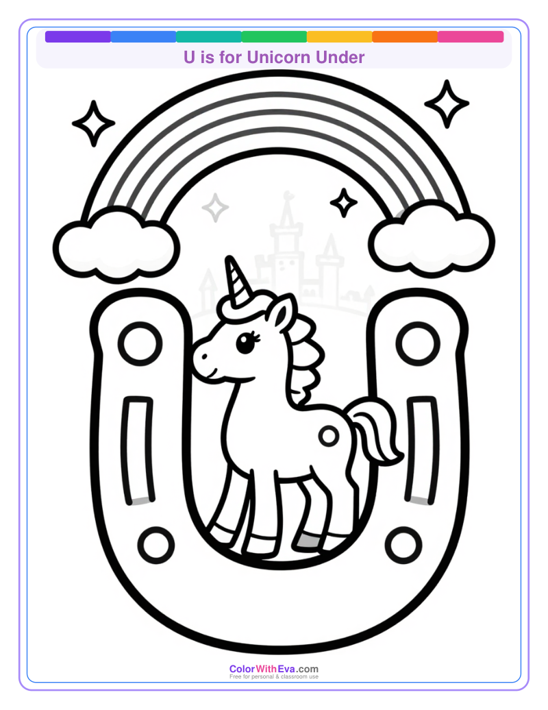 U is for Unicorn Under preview