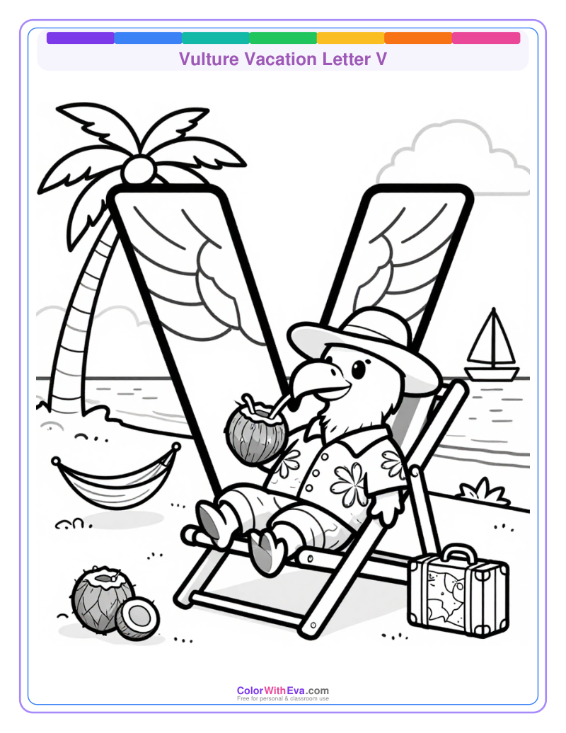 Vulture Vacation Letter V thumbnail