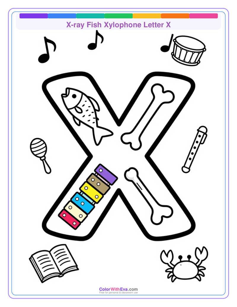 X-ray Fish Xylophone Letter X thumbnail
