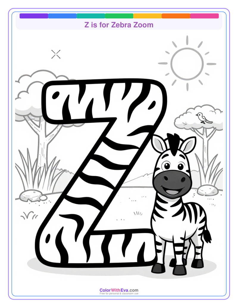 Z is for Zebra Zoom preview