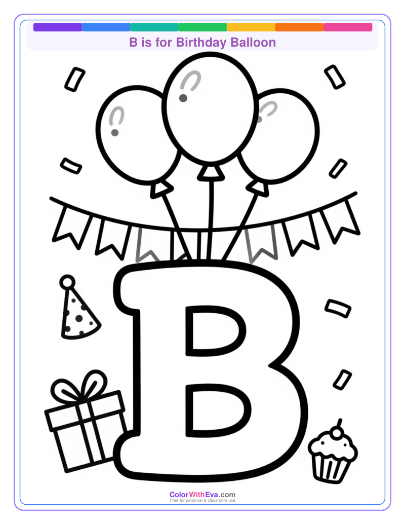 B is for Birthday Balloon preview
