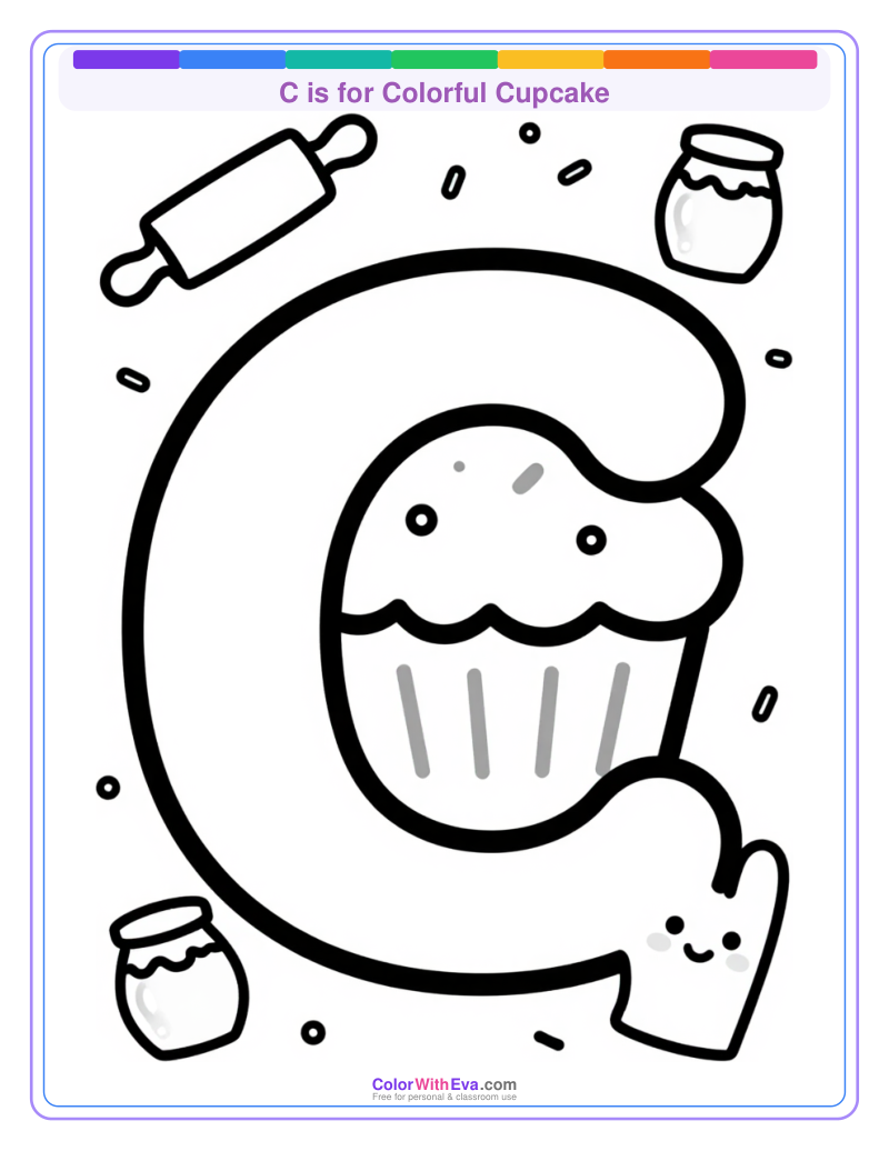 C is for Colorful Cupcake preview