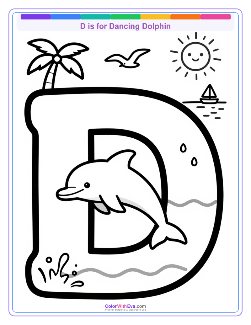 D is for Dancing Dolphin preview