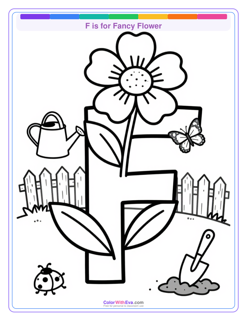 F is for Fancy Flower preview