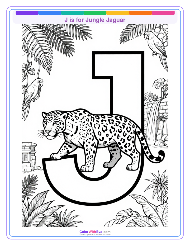J is for Jungle Jaguar preview