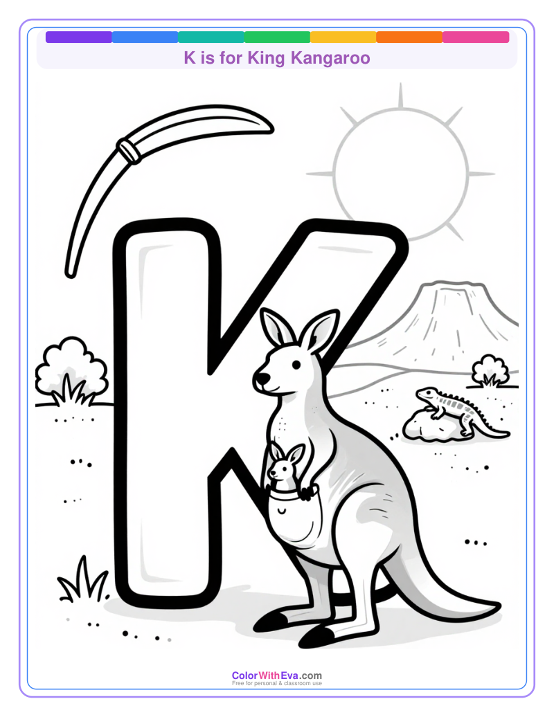 K is for King Kangaroo preview