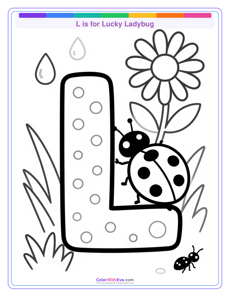 L is for Lucky Ladybug preview