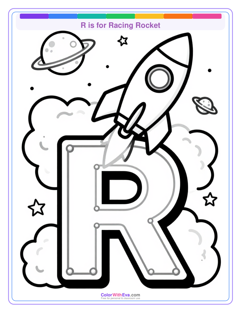R is for Racing Rocket preview