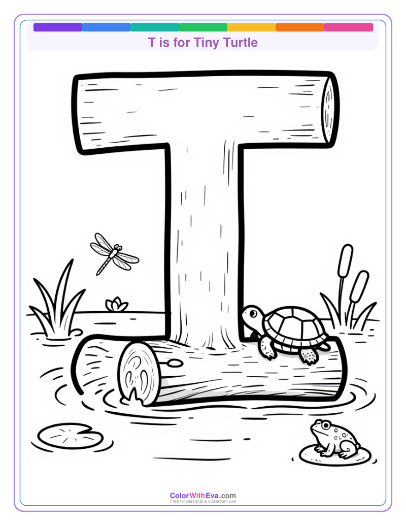 T is for Tiny Turtle preview