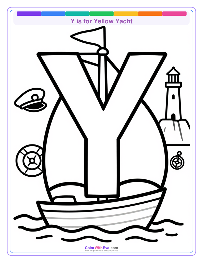 Y is for Yellow Yacht preview