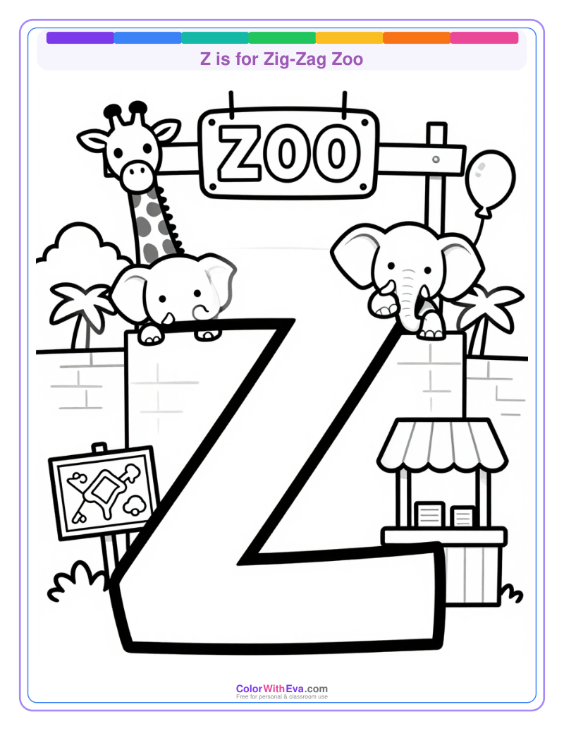 Z is for Zig-Zag Zoo preview