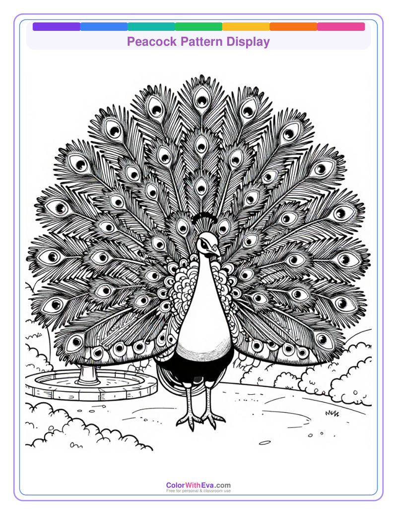 Peacock Pattern Display preview