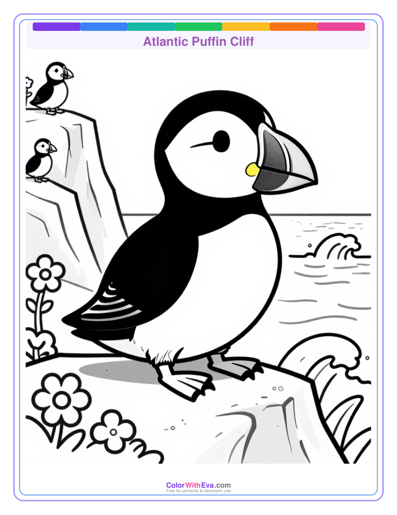 Atlantic Puffin Cliff preview