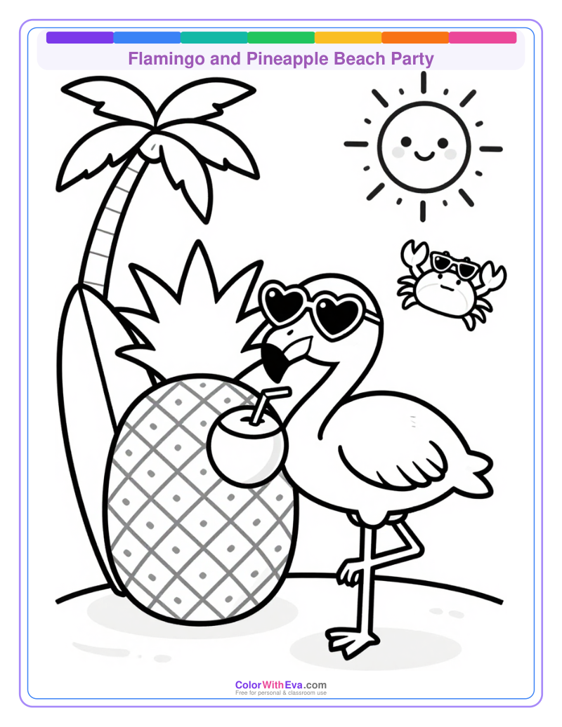 Flamingo and Pineapple Beach Party thumbnail