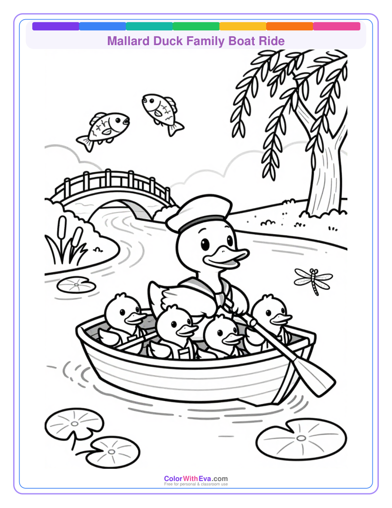 Mallard Duck Family Boat Ride thumbnail