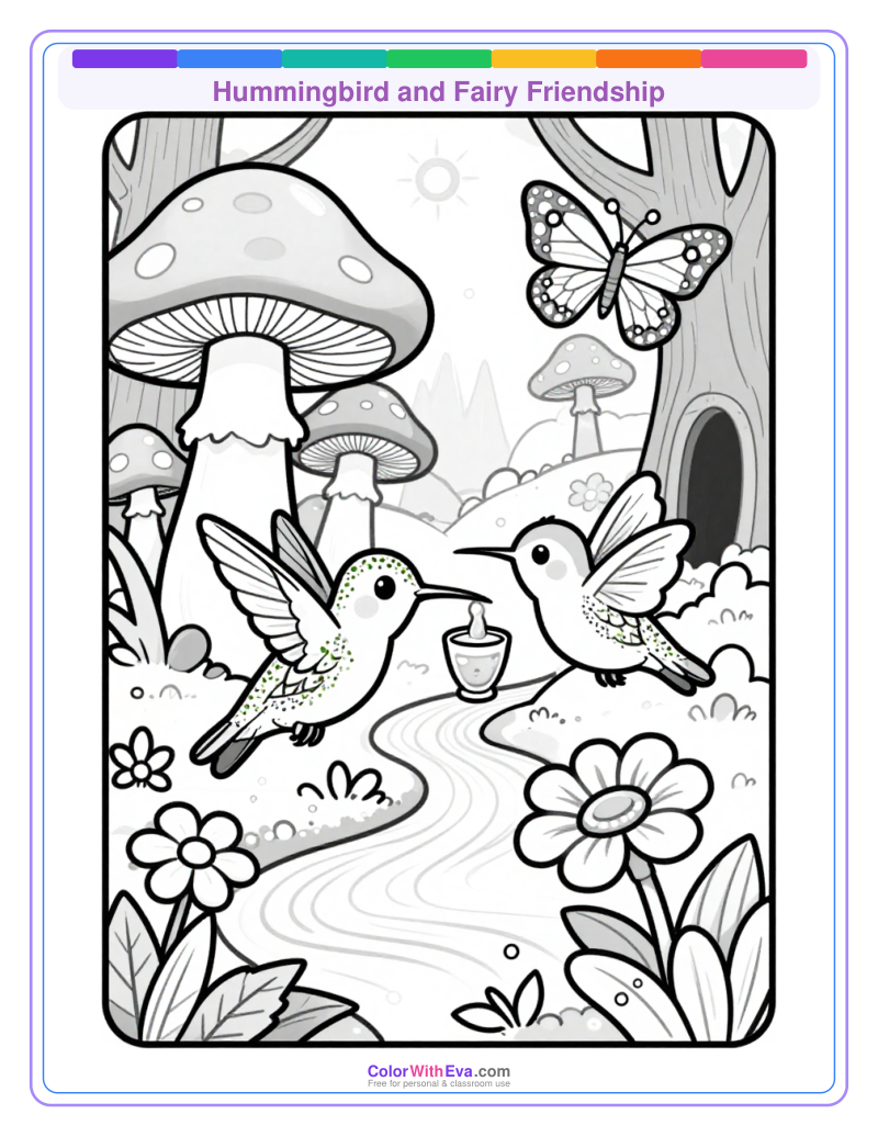 Hummingbird and Fairy Friendship thumbnail