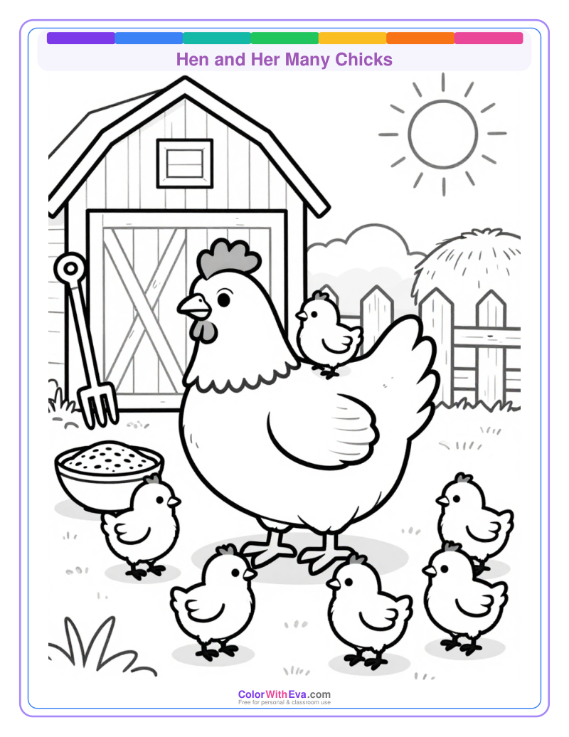 Hen and Her Many Chicks thumbnail