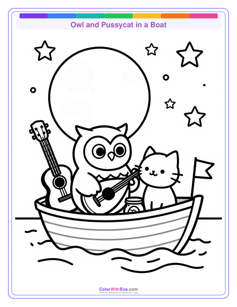 Owl and Pussycat in a Boat thumbnail