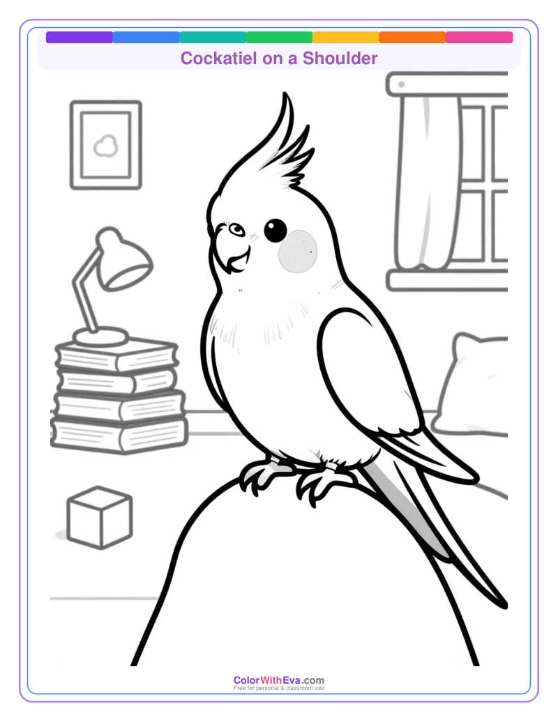 Cockatiel on a Shoulder preview