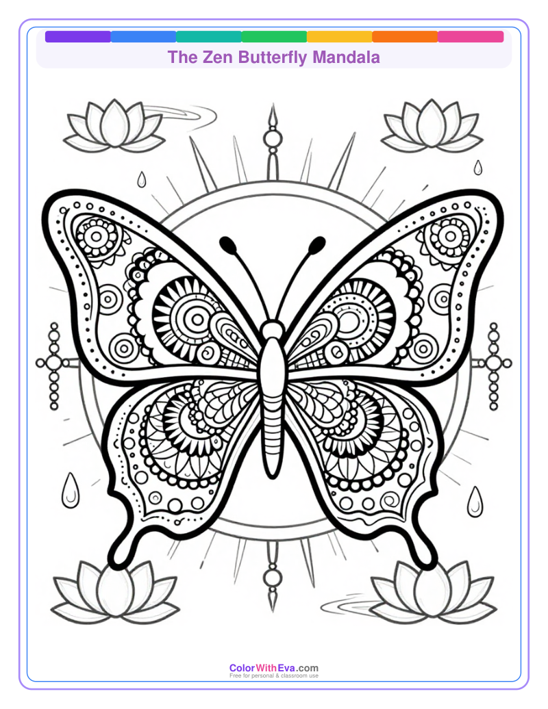 The Zen Butterfly Mandala thumbnail