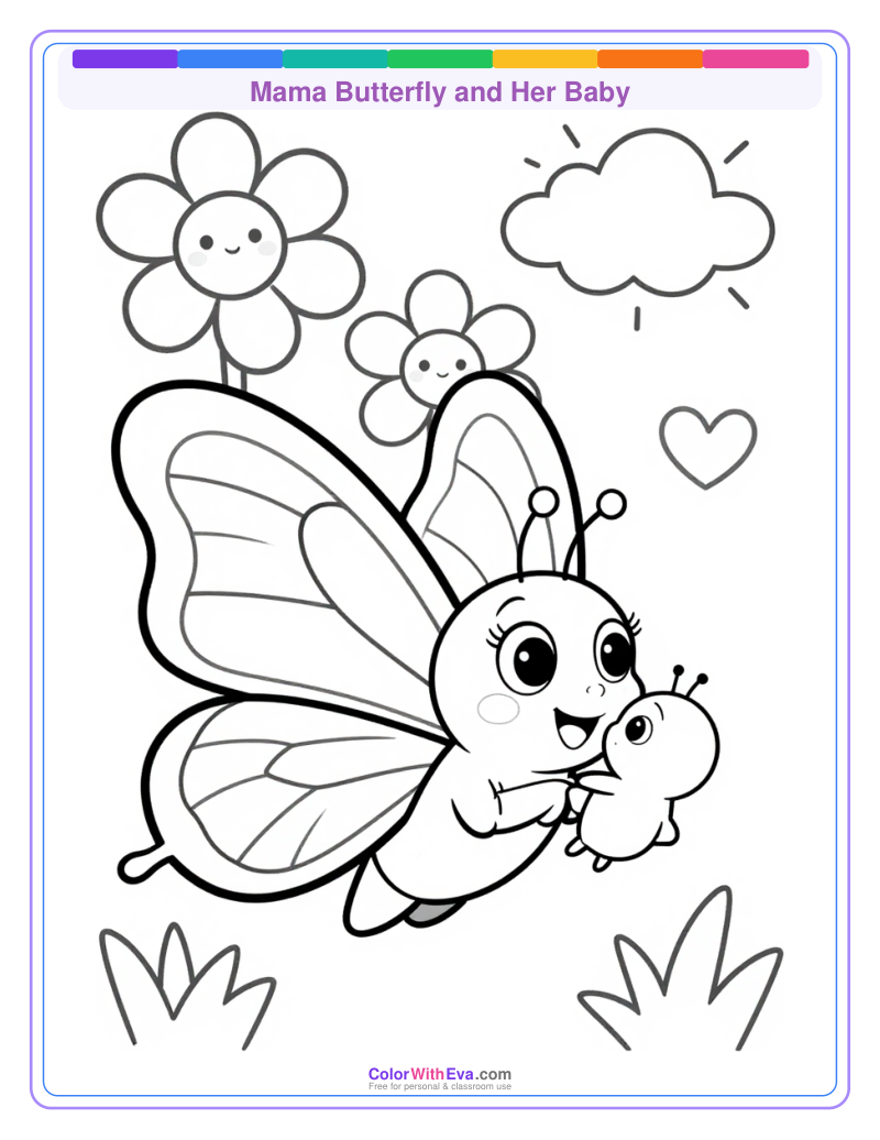 Mama Butterfly and Her Baby thumbnail