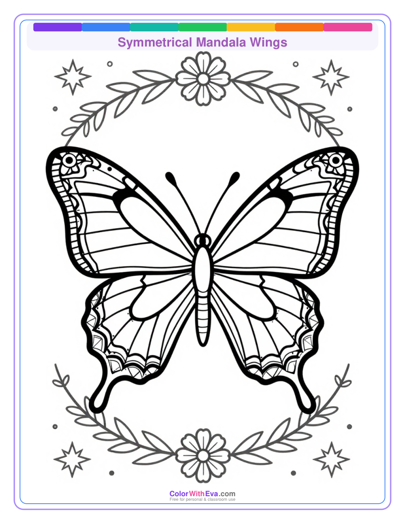 Symmetrical Mandala Wings preview