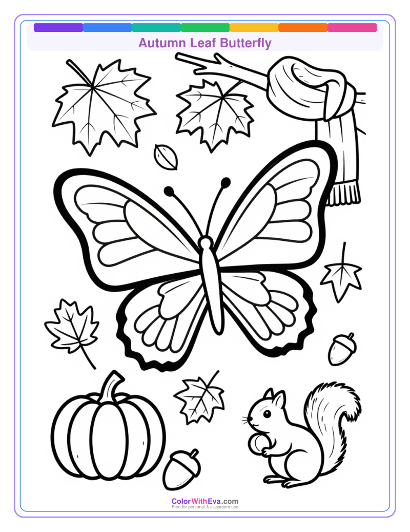 Autumn Leaf Butterfly preview