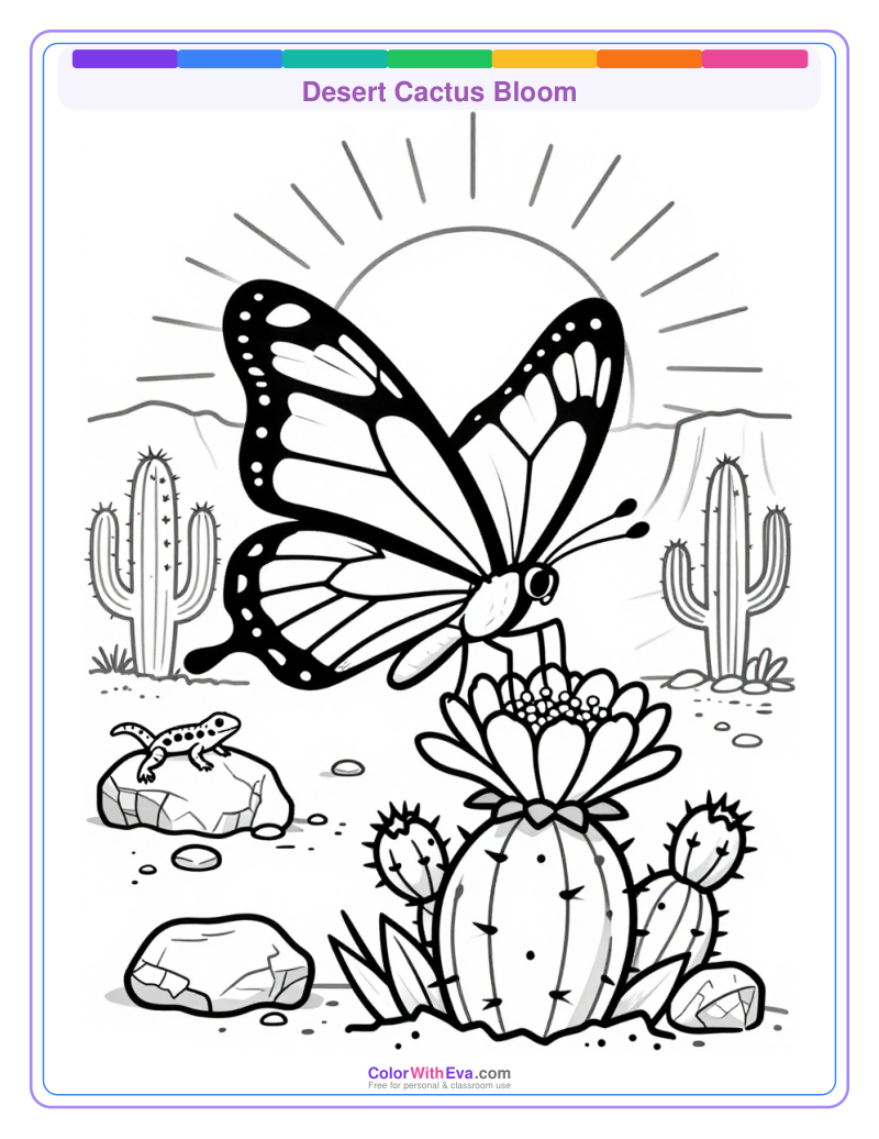 Desert Cactus Bloom preview