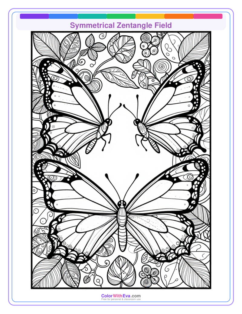 Symmetrical Zentangle Field thumbnail