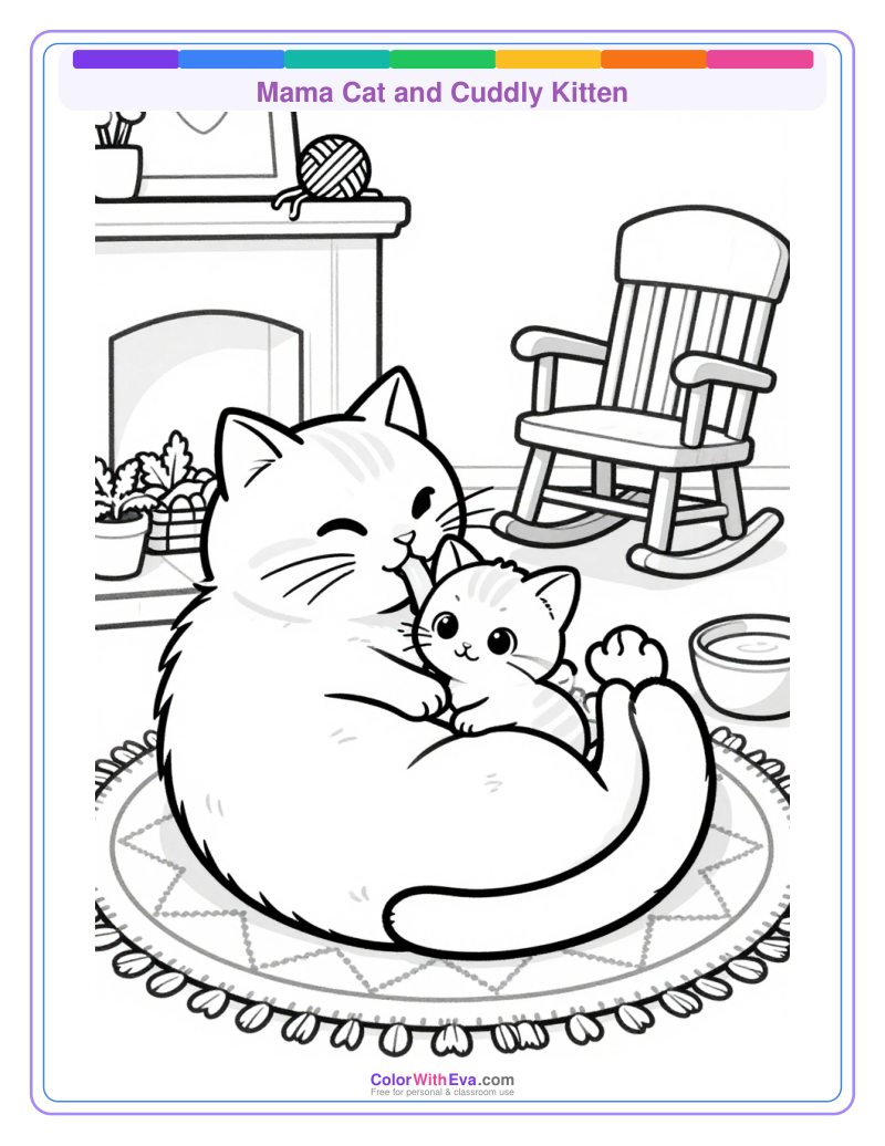 Mama Cat and Cuddly Kitten thumbnail