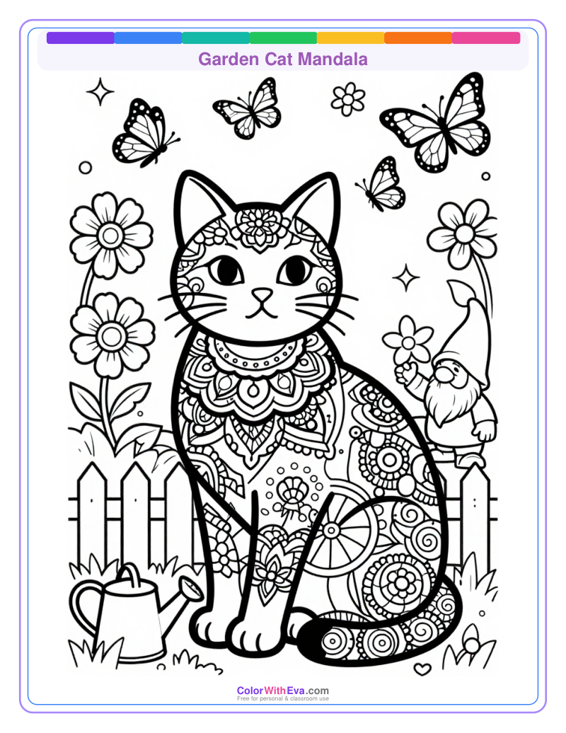 Garden Cat Mandala thumbnail