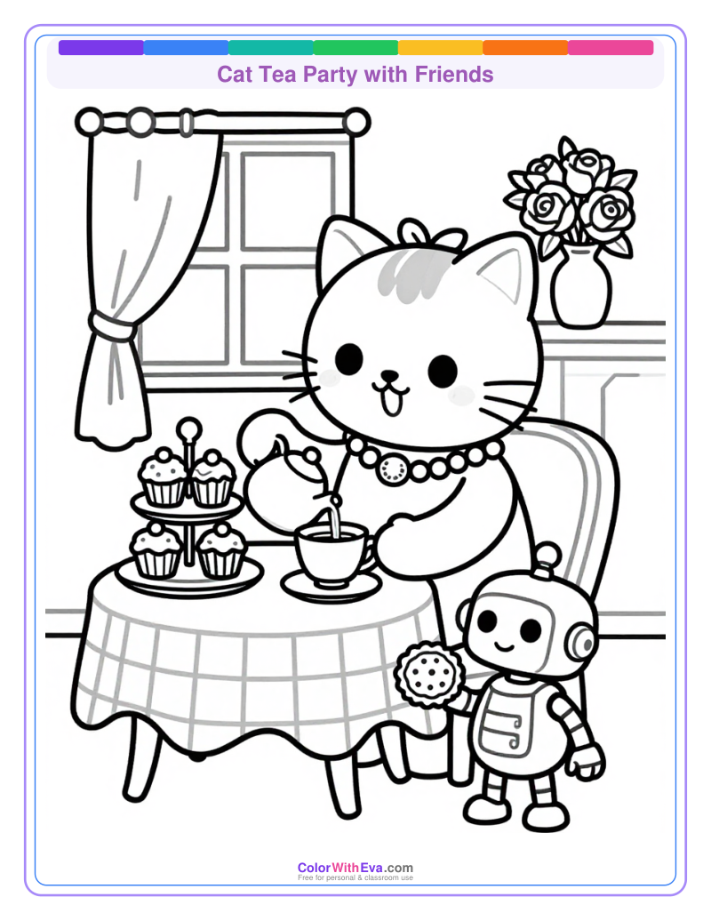 Cat Tea Party with Friends thumbnail