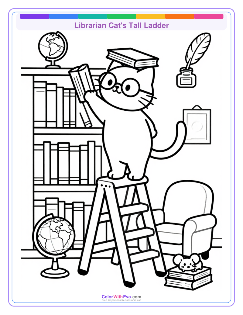 Librarian Cat's Tall Ladder thumbnail