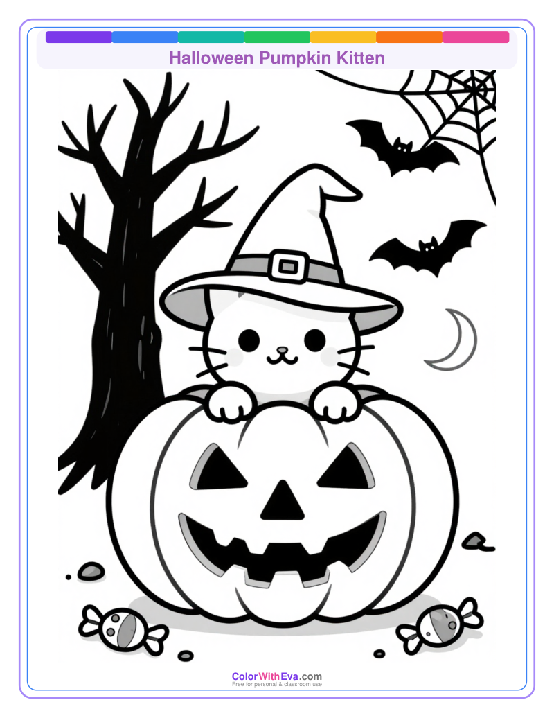 Halloween Pumpkin Kitten preview