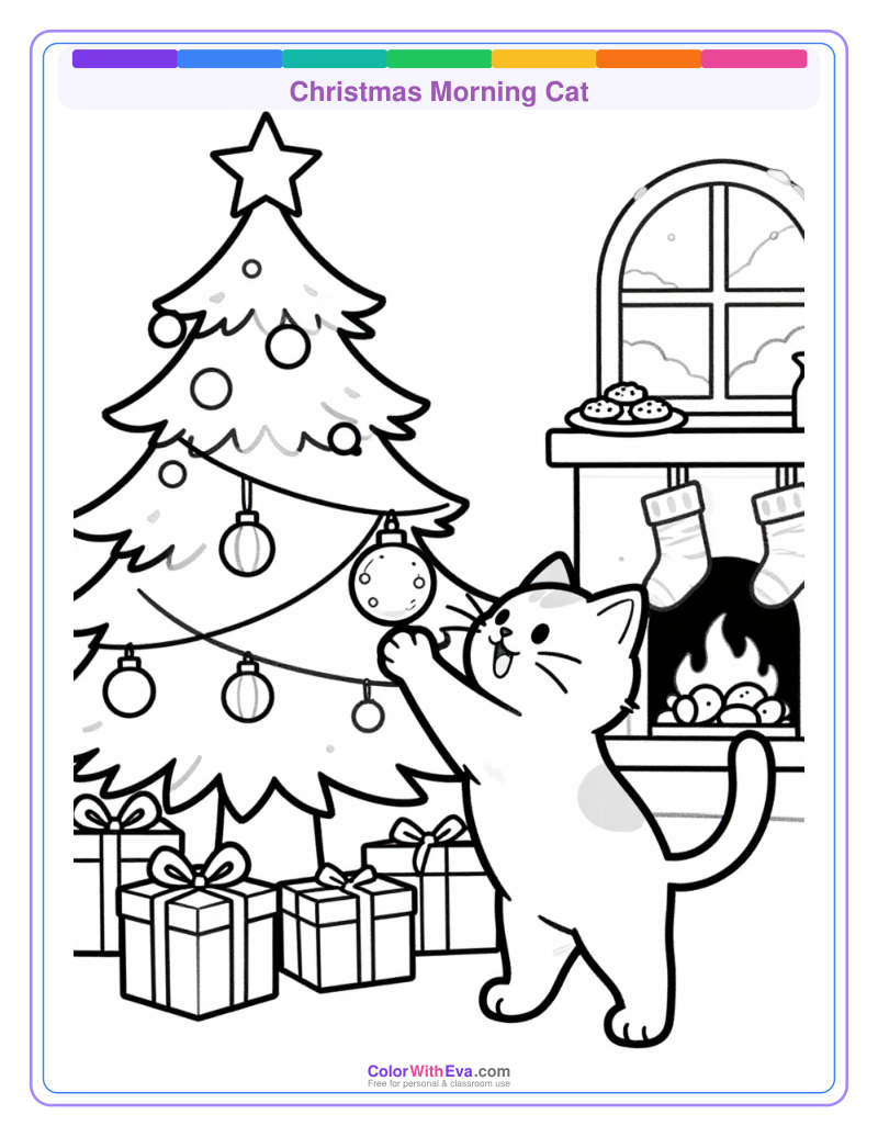 Christmas Morning Cat preview