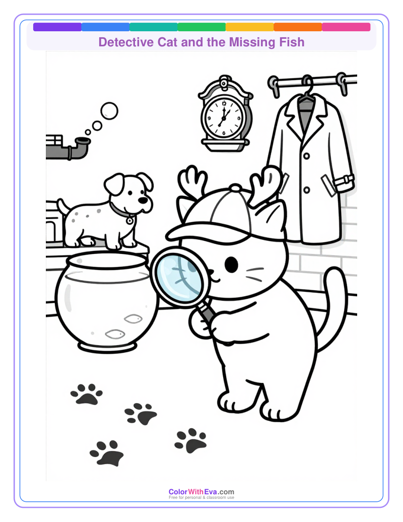 Detective Cat and the Missing Fish thumbnail